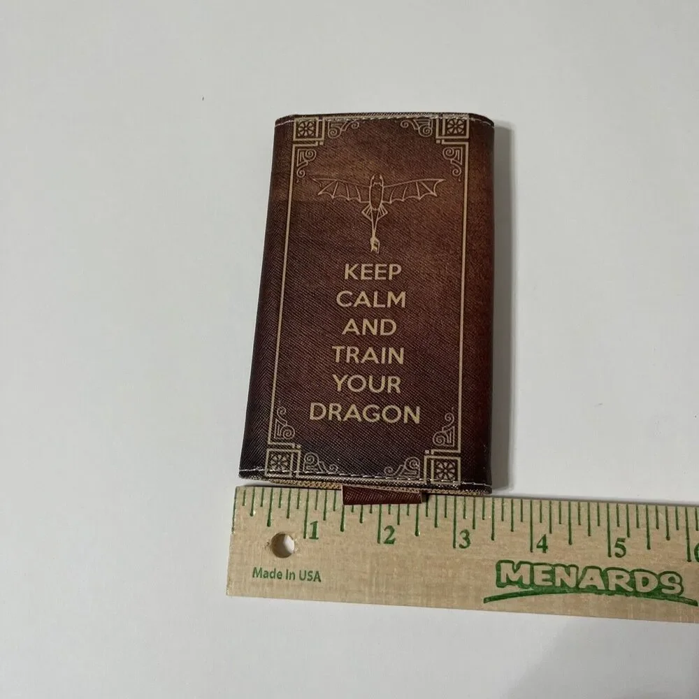 Wallet/Phone Case. Keep Calm And Train Your Dragon. 5.5” X 3.5”